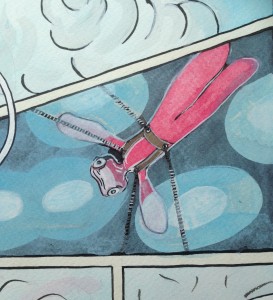 Extrait de la bande dessinée "L'Eveil du Zoo", p.56, Sophie Aumont, 2013.